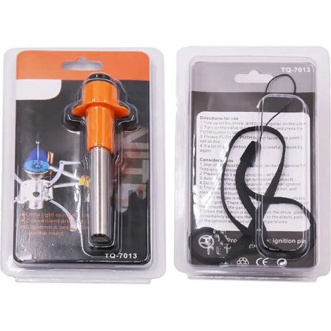 Allumeur électrique sans pile, piézoélectrique, étanche, briquet à impulsion portable, accessoires pour réchauds de camping et de maison, réchauds de camping portables (1/5)