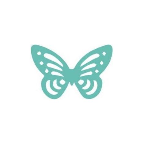Durchbrochener dekorativer Stempel, 3,7 cm, Schmetterling