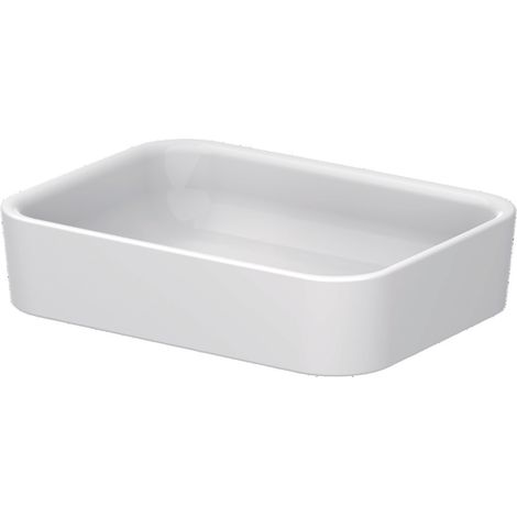 BetteArt lavabo à poser, sans trou pour robinet, sans trop-plein,