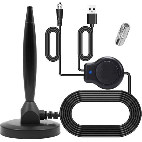 Antenne TV avec amplificateur numérique 1080P HDTV 4K intérieur amplifié (1/5)