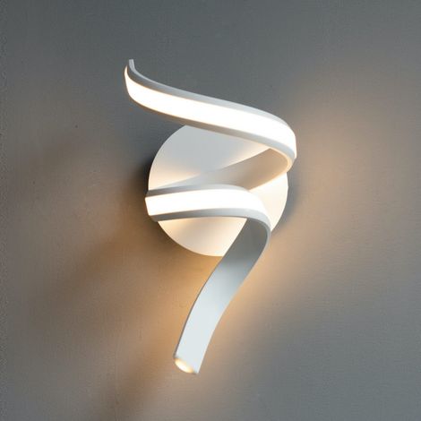 Weiße LED-Spiralband-Wandleuchte mit Spiralband - Kauai (1/5)