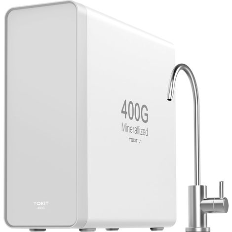 Filtre À Eau Par Osmose Inverse, Système De Filtration Minérale Sous Évier, RO Filtration À Eau 400 GPD, 2:1 Pureté À L'Évacuation, Réduction Des TDS (U1) (1/5)