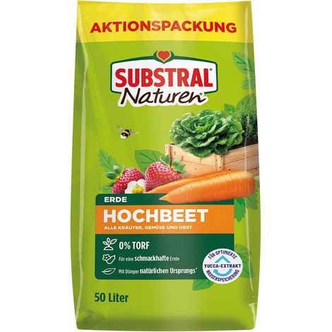 SUBSTRAL® Naturen® Hochbeeterde torffrei - 50 Liter (1/2)