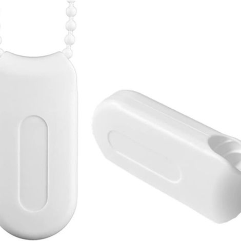 【Anti-Tangle and Anti-Strangle Safety Handles】White Plastic Tensioners 2-Pack for Vertical/Roman Blind Rope Chains (1/5)
