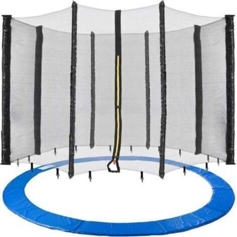 Paar 244 cm Trampolinnetze, Schutznetz für 6-Stangen-Trampoline, UV-beständig (1/5)