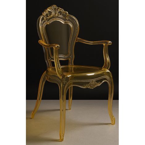 Polycarbonate Chairs Plastic Armchairs Kitchen and Living Room Chair Modern Outdoor Armchair Dining Room and Bedroom Armchairs (1/5)