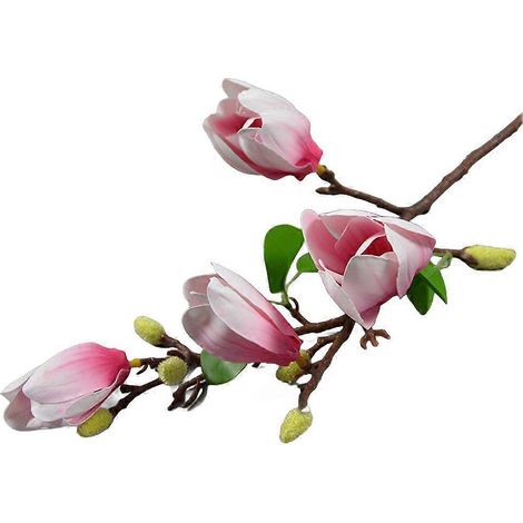 Branche d'orchidée magnolia plus vraie que nature pour les mariages et les occasions spécialesrose (1/5)