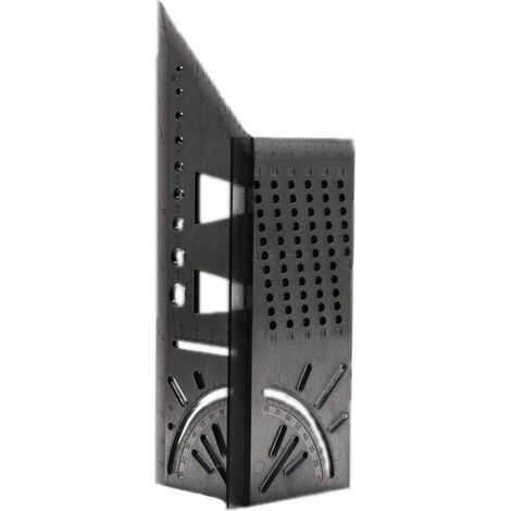 Angle d'onglet 3D Angle Travail du bois 3D outil de mesure Règle de Mesure de Taille Carrée pour le Bois 45/90 Degrés Équerre 3D d'ongle (1/4)