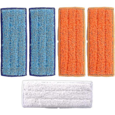Lot de 5 lingettes lavables pour iRobot Braava Jet 250 240 241 : comprend 2 lingettes humides, 2 lingettes sèches et 1 lingette démaquillante. (1/5)