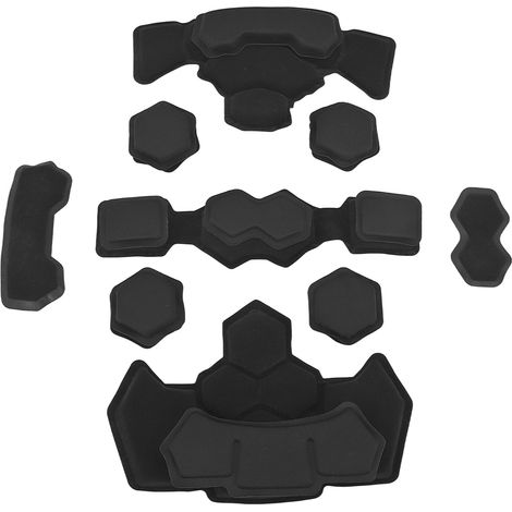 Helmpolsterset, Memory-Schaum-Kissen, universelle Schutzmatte für Motorrad, Fahrrad und Motorrad, schwarze wasserdichte Kissen (1/5)