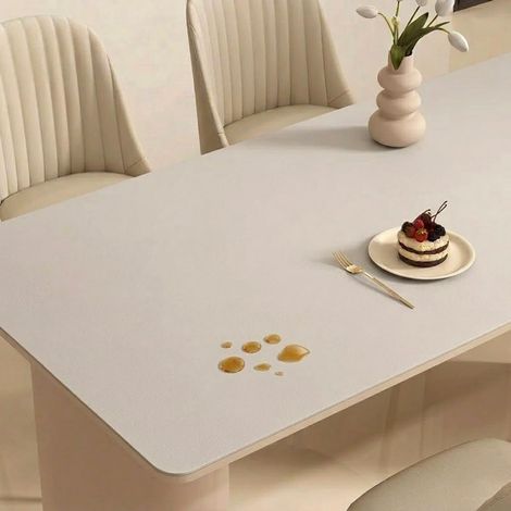 Tapis de Protection Silicone Plan de Travail Nappe imperméable et résistante à l'huile Antidérapant Résistant à la Chaleur pour Cuisine Multi-Tailles Personnalisable(Gris,80x150cm) (1/5)