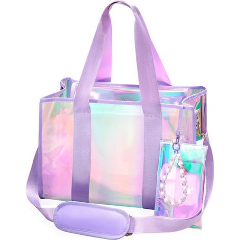 Sac de plage imperméable arc en ciel pour femme, 26 L avec fermeture éclair et poche téléphone (1/5)