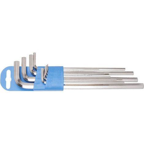 Llaves hexagonales Unior 220/3L acero cromo vanadio 9 piezas