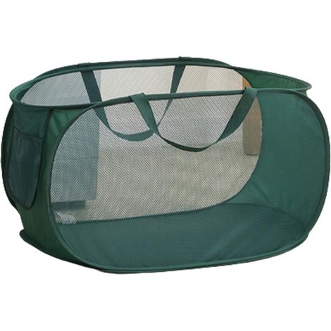 Panier à linge en filet, sac de rangement portable pour le sport en extérieur, grande capacité, pour vêtements sales. (1/5)