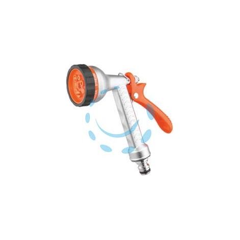 IDROPISTOLA BASIC METAL MULTIFUNZIONE CON REGOLAZIONE IN BLISTER 9618