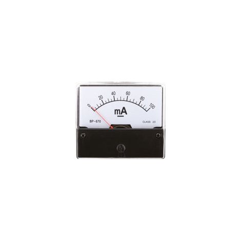 Drehspul-Einbauinstrument, 0...100 mA-