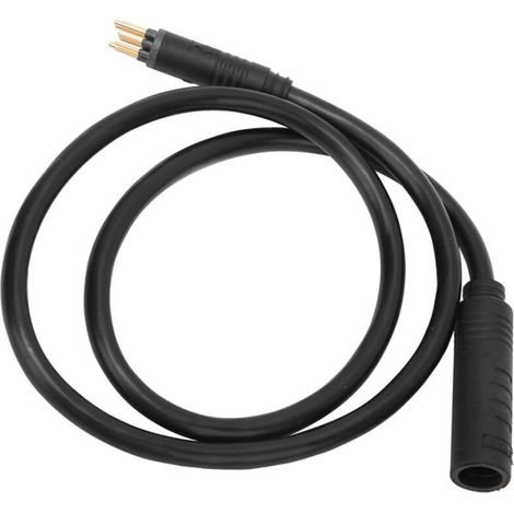 câble d'extension motor vélo électrique, étanche 9 broches 1.5mm² 600mm fil femelle mâle, accessoire pour maintenance et mise à niveau des vélos électriques urbains et tout terrain