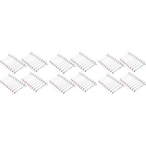 120 pièces simple Pegboard crochets 150 mm planche Slat mur Retail Display Shop Peg Fits 25 mm (1/5)