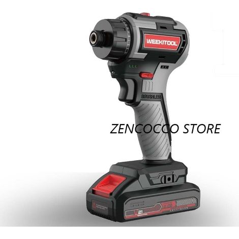 AVVITATORE A IMPULSI 2 BATTERIE max 21V 2.0Ah caricabatterie e custodia NW-S5213