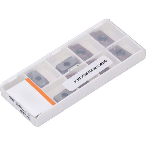 Satz mit 10 CNC-Dreheinsätzen aus Hartmetall, Wendeschneidplatten zum Fräsen und Schlichten, Präzisionsdrehmaschinen-Drehscheiben (1/5)