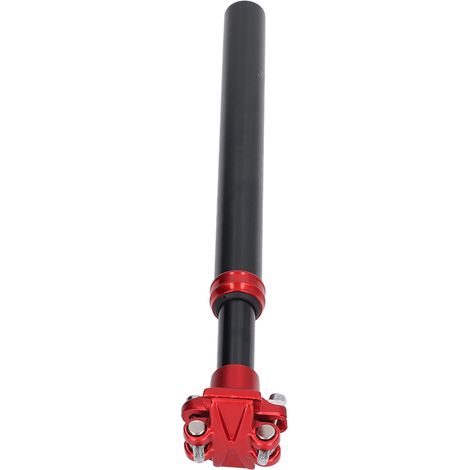 Tige de selle de vélo avec amortisseur de suspension 27,2 x 350 mm, avec tube adaptateur, en alliage d'aluminium.