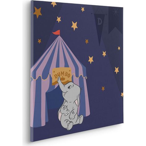 Tableau intissé- Nuit Etoilée Avec Dumbo (1/4)
