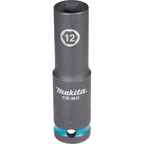 Makita E-16433  Clé à  douille  1/2"  SW12 Impact  Black  longue