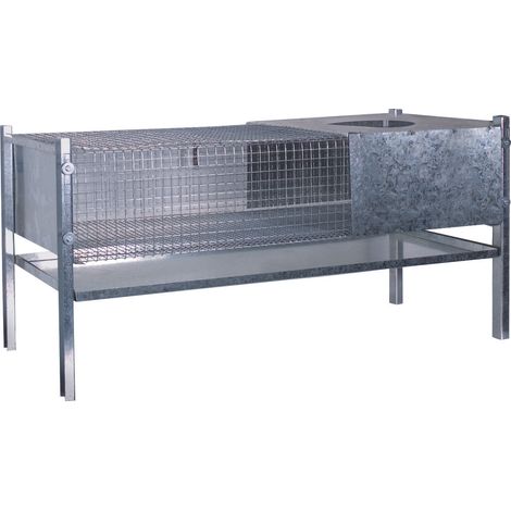 Chick'A – Cage d'élevage pour 150 poussins et cailles – Bac récupérateur – Dimensions 100x60x50 cm – Montage facile
