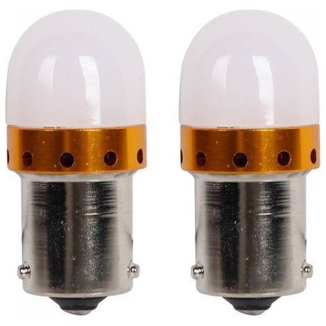 2 Pezzi Lampada LED BAU15S PY21W Rossa 9 SMD 3030 12V 24V 300lm 3.5W Piedi Storti
