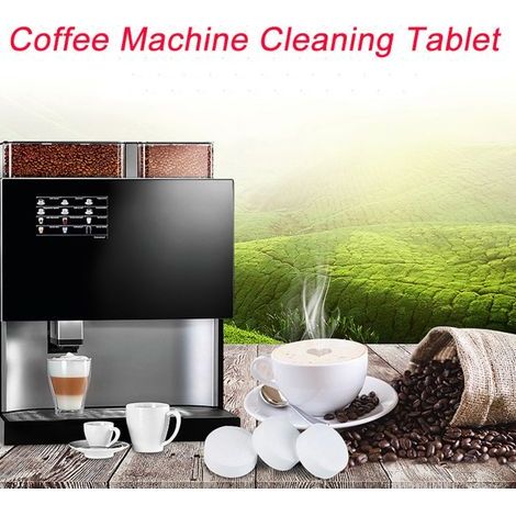 Packung mit 50 Brausetabletten zur Entkalkung von Kaffeemaschinen, Anti-Kalk-Reiniger (1/5)