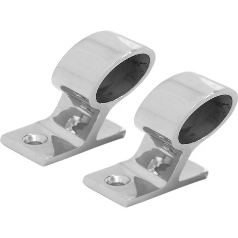 Support de rambarde inox 316 poli miroir 2 pièces, protection marine bateau yacht, diamètre 22mm/7/8in, résistant à la corrosion (1/5)