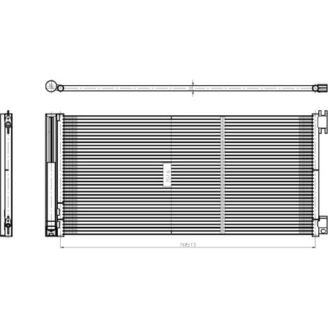 Condenseur, climatisation NRF 350429 FIAT 2765000Q2M 2765000Q3A 4422250 4422251