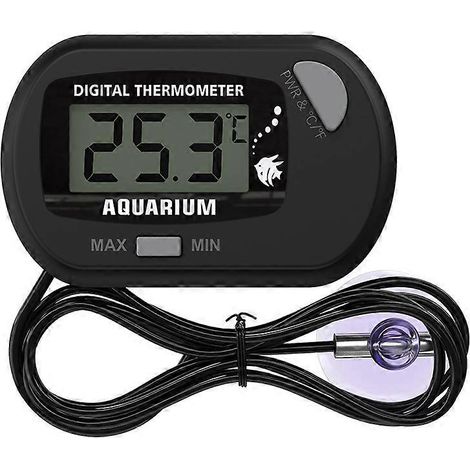 Thermomètre pour aquarium, reptiles et tortues, jauge de température électronique numérique étanche avec sonde ( )