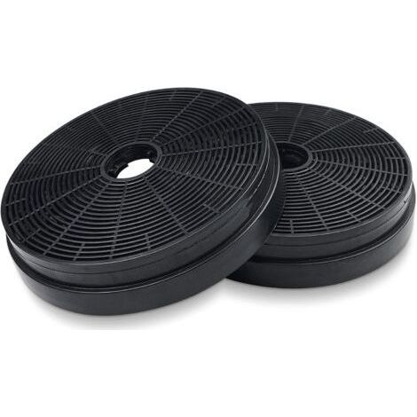 2er-Pack Aktivkohlefilter für Dunstabzugshauben Ø175 mm – Dicke 35 mm – Kompatibel mit Respekta MIZ0031, Klarstein, PKM CO4 (1/5)