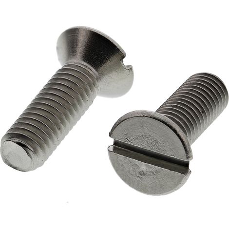 Vis à métaux RS PRO M5 à tête Fraisée fendue en Acier Inoxydable, 16mm ( Prix pour Sachet de 100 )