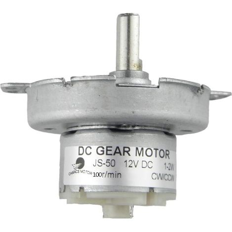 JS-50 12V DC 100RPM Micromoteur micro-ondes Arbre en D Tête mobile Moteur ventilateur voiture (1/5)