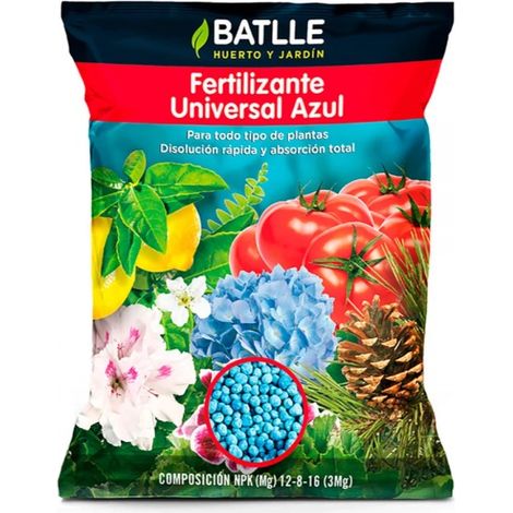 BATLLE Fertilizante universal azul 800 g - Para todo tipo de plantas (1/2)