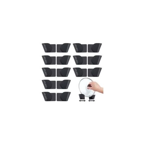 Soporte para tapas de ollas - 8 piezas - Estante ajustable para guardar tapas - Estante para armarios de cocina - Crezuo