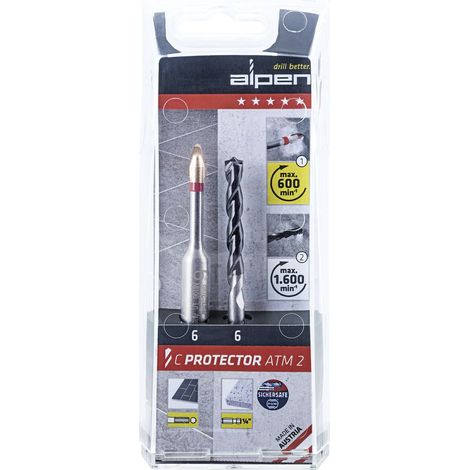 Feinsteinzeugfliesenbohrerset C PROTECTOR D.6mm 2 St./Set (1/5)