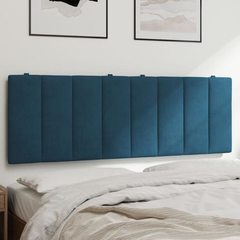 Cuscino Testiera Hanko Blu 140 cm in Velluto vidaXL (1/6)