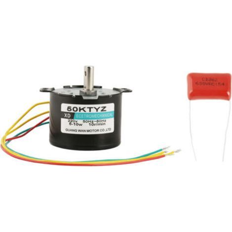 50KTYZ AC 220V 6-10w Moteur Synchrone à Aimants Permanents CW/CCW Moteur Electrique à Couple Elevé à Faible Vitesse (10rpm) (1/5)