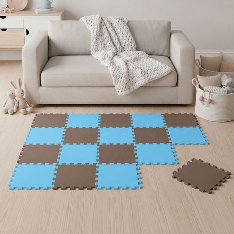 18 Tapis de Sol épais pour Bébé Enfant - 30x30 Dalles Puzzle Carré en Mousse EVA (1/5)