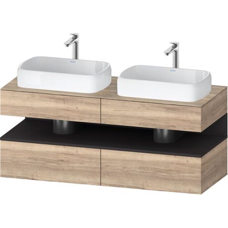 Duravit Collection One Meuble sous-vasque sur console, 2 tiroirs,