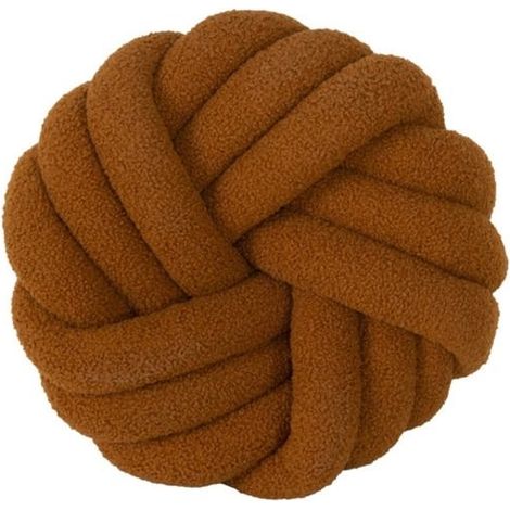 (Karamell, Grapefruit, Rosa, Hellblau, Hellgrau, Gelb, Braun, Beige, Weiß, Khaki) Dekokissen – Größe nicht angegeben – 35 x 35 cm – Lammplüsch – Karamellfarbe – Modernes Design (1/5)