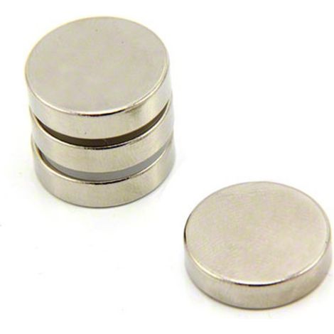 N42 Magneta Neodimio Per Arti, Mestieri, Produzione Di Modelli, Fai -Da -Te, Hobby, Ufficio E Casa - 20mm Dia x 5mm Di Spessore - 7,3kg Di Tiro - Pacco Di 4