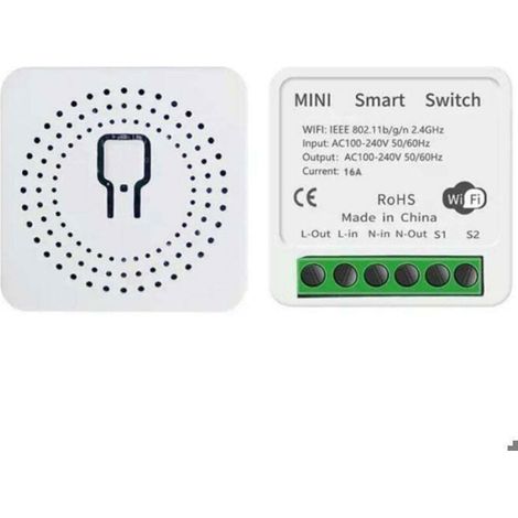 Module De Commutateur Wifi - 16 A - Compatible Tuya - Contrôle Double - Sans Fil - Application Smartphone - 1 Pièce (1/4)