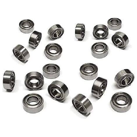 Lot de 20 roulements MR84ZZ à billes en acier de 4 mm x 8 mm x 3 mm (1/5)