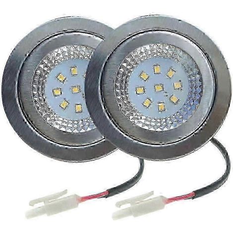Cet ensemble comprend une lampe de hotte aspirante LED 230 V CA 15 W, avec une ouverture de 60 mm, offrant un éclairage équivalent à celui d'une lampe halogène, adaptée à l'éclairage des hottes de cui (1/5)