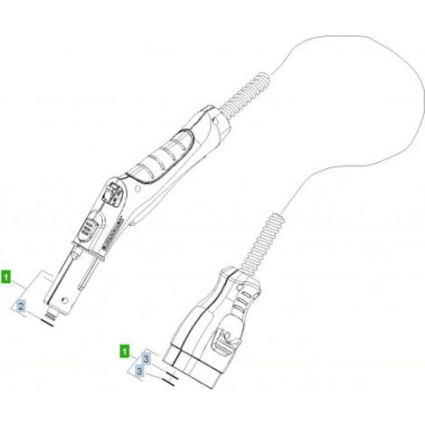 TUYAU FLEXIBLE DE VAPEUR PIECE DE RECHAN POUR PETIT ELECTROMENAGER KARCHER - 43220200