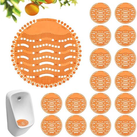 Ecrans Pour Urinoir, 16 Pièces Desodorisant Urinoir, Filtre D'urinoir, Pastilles Urinoir, Tapis d'Urinoir Désodorisant pour Urinoir pour Hôtels Toilettes salle de bain commerciale (1/5)